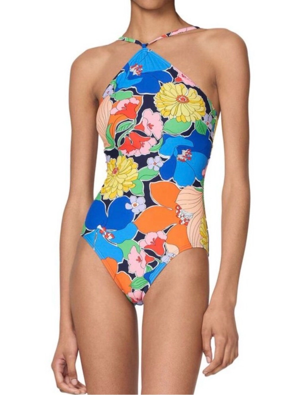 Kate Spade New York Womens High-Neck One-Piece